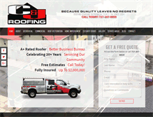 Tablet Screenshot of candjroofing.com